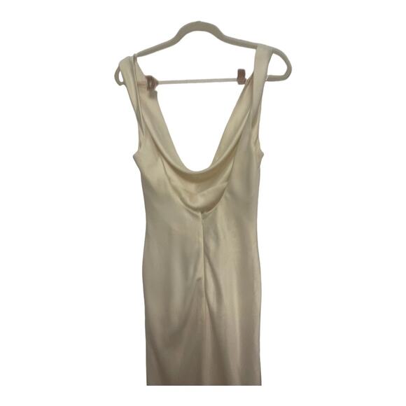 Michael Costello x Revolve Kylen Midi Dress Satin Cowl Neck Bridal Party XXS - Picture 6 of 14